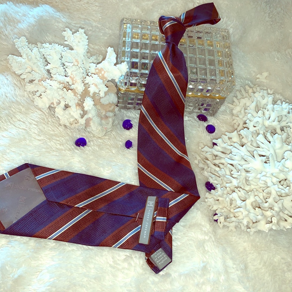 Hickey Freeman silk tie